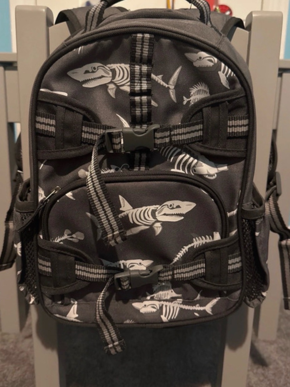 Pottery Barn Kids Skeleton Shark Mini Backpack